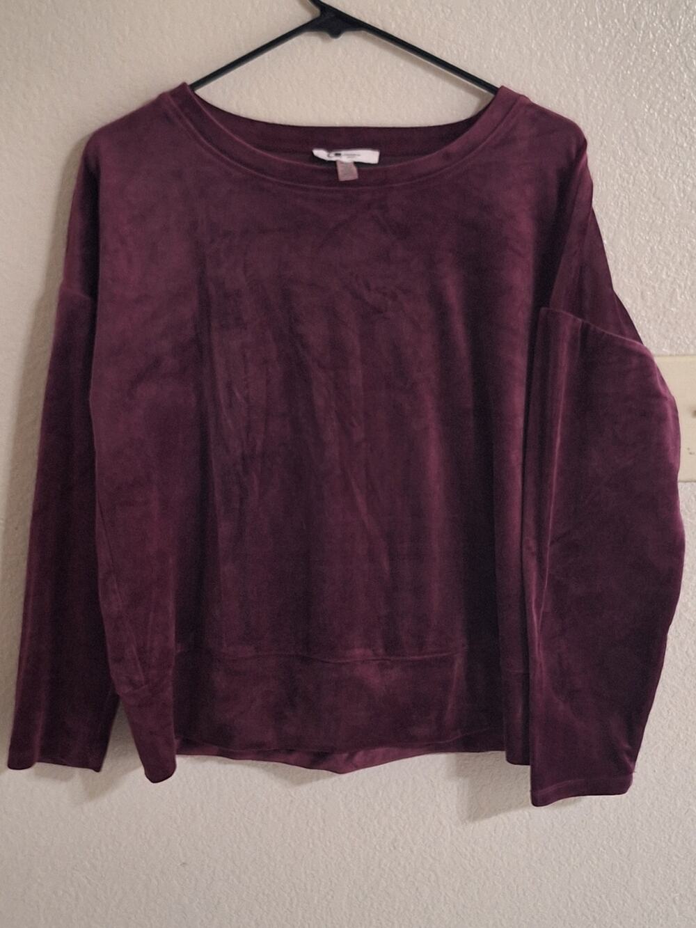 Cable & Gauge SzM Velour Pullover Sweatshirt/Pants Comfy